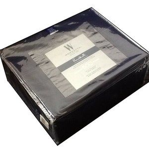 five-piece NAVY Wamsutta 500 TC 100% Cotton SPLIT CAL KING Sheet Set a.k.a. DUAL